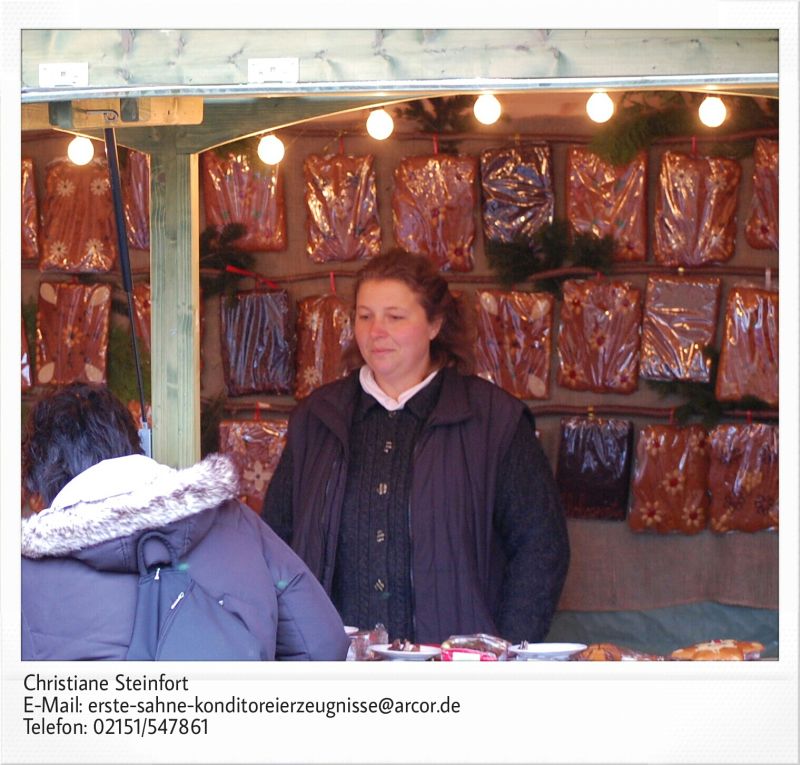 Christiane Steinforth an ihrem Marktstand